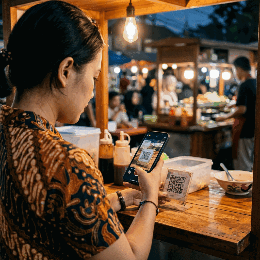 Pembeli scan, langsung lihat menu